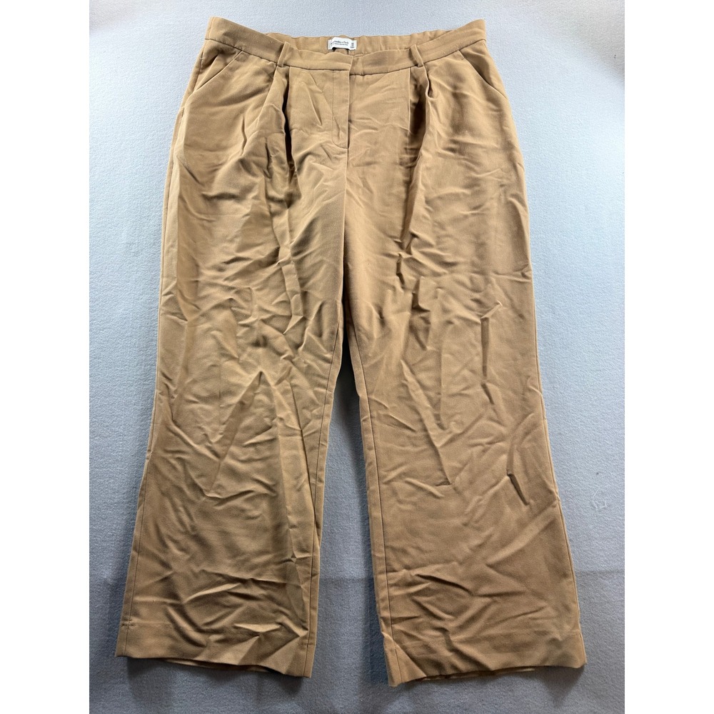 Abercrombie & Fitch Sloane Tailored Pant Women 36 Long Brown Curve Love 44x32